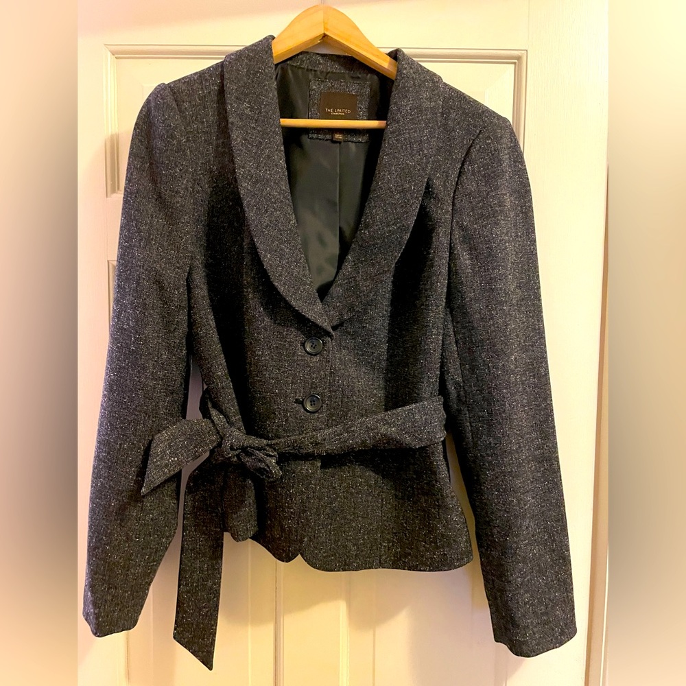 The Limited Shawl Collar 2-Button Belted Blazer